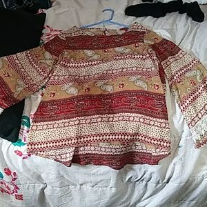 A paisley blouse really cute